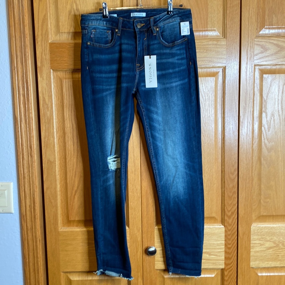 Vigoss Thompson Tomboy distressed jeans New size 29 raw hem